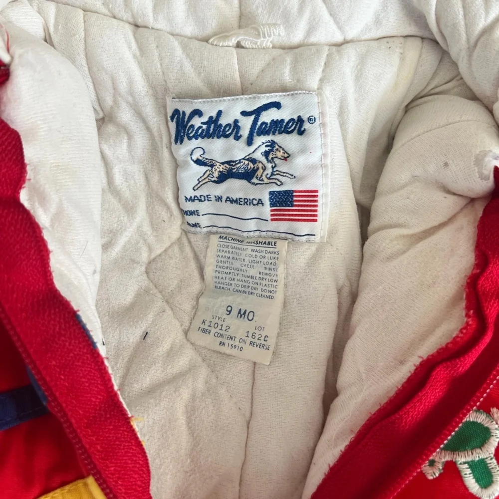 Vintage Baby Snowsuit Made in USA